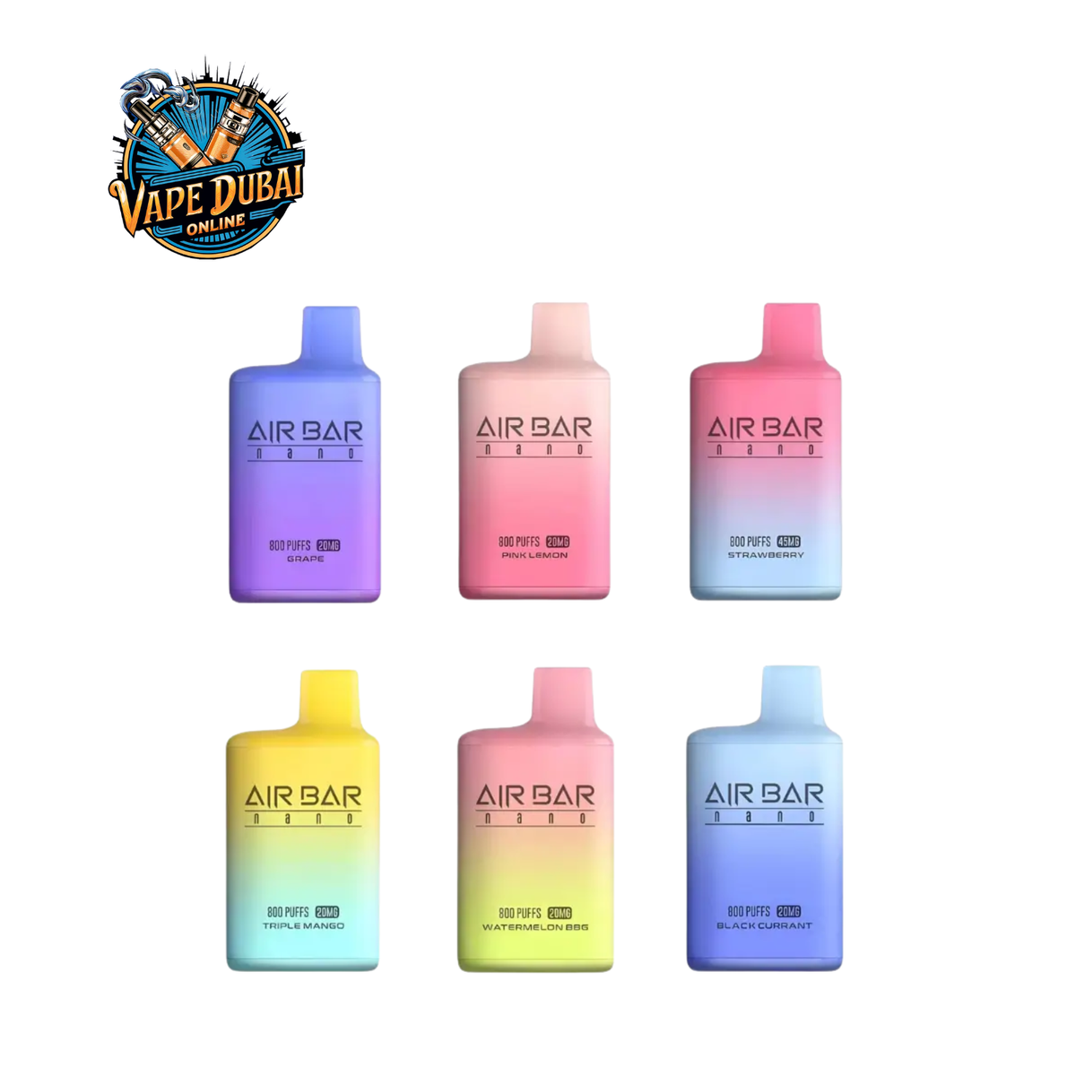 Airbar 800 Puffs Disposable Vape UAE | Buy Online Dubai