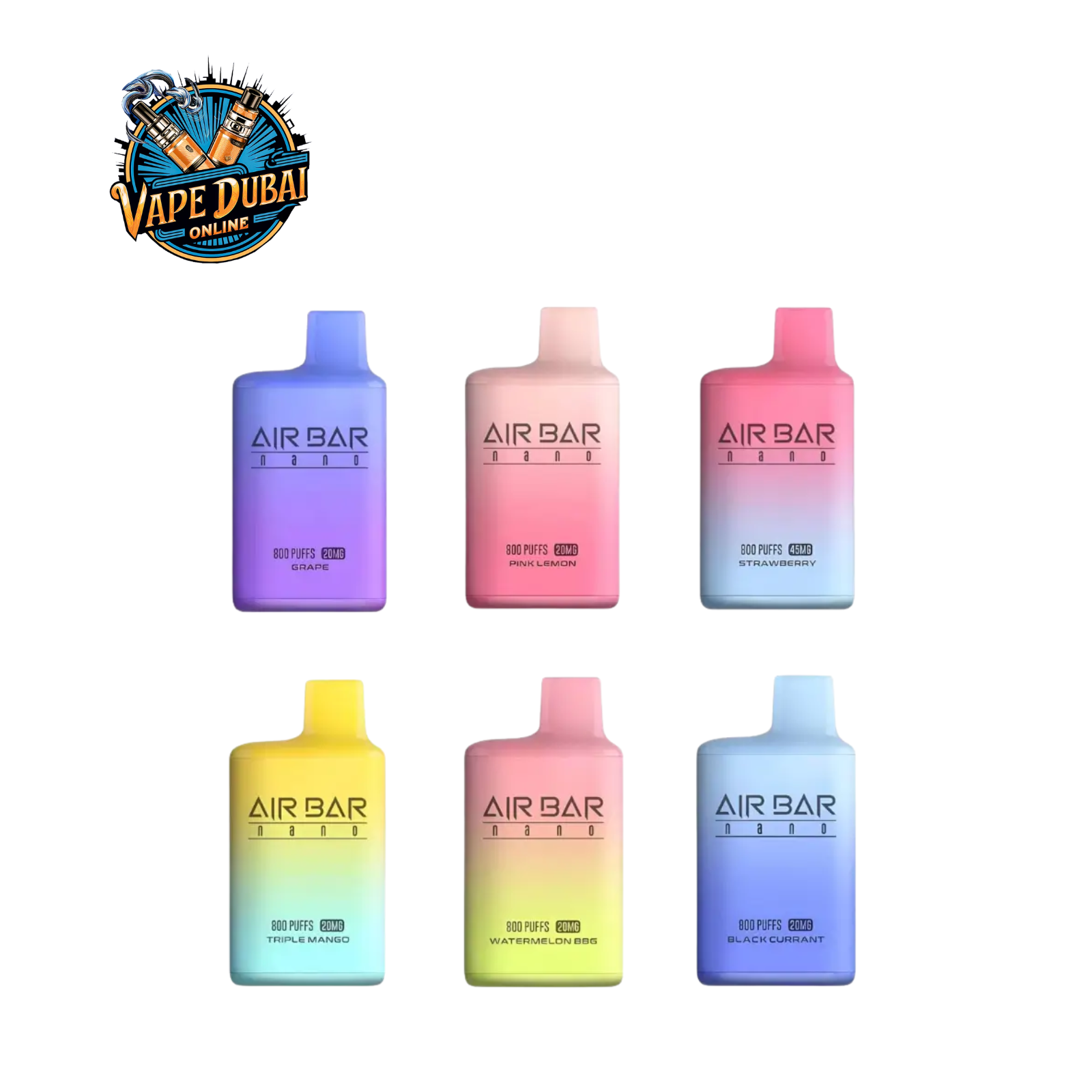 Airbar 800 Puffs Disposable Vape UAE | Buy Online Dubai