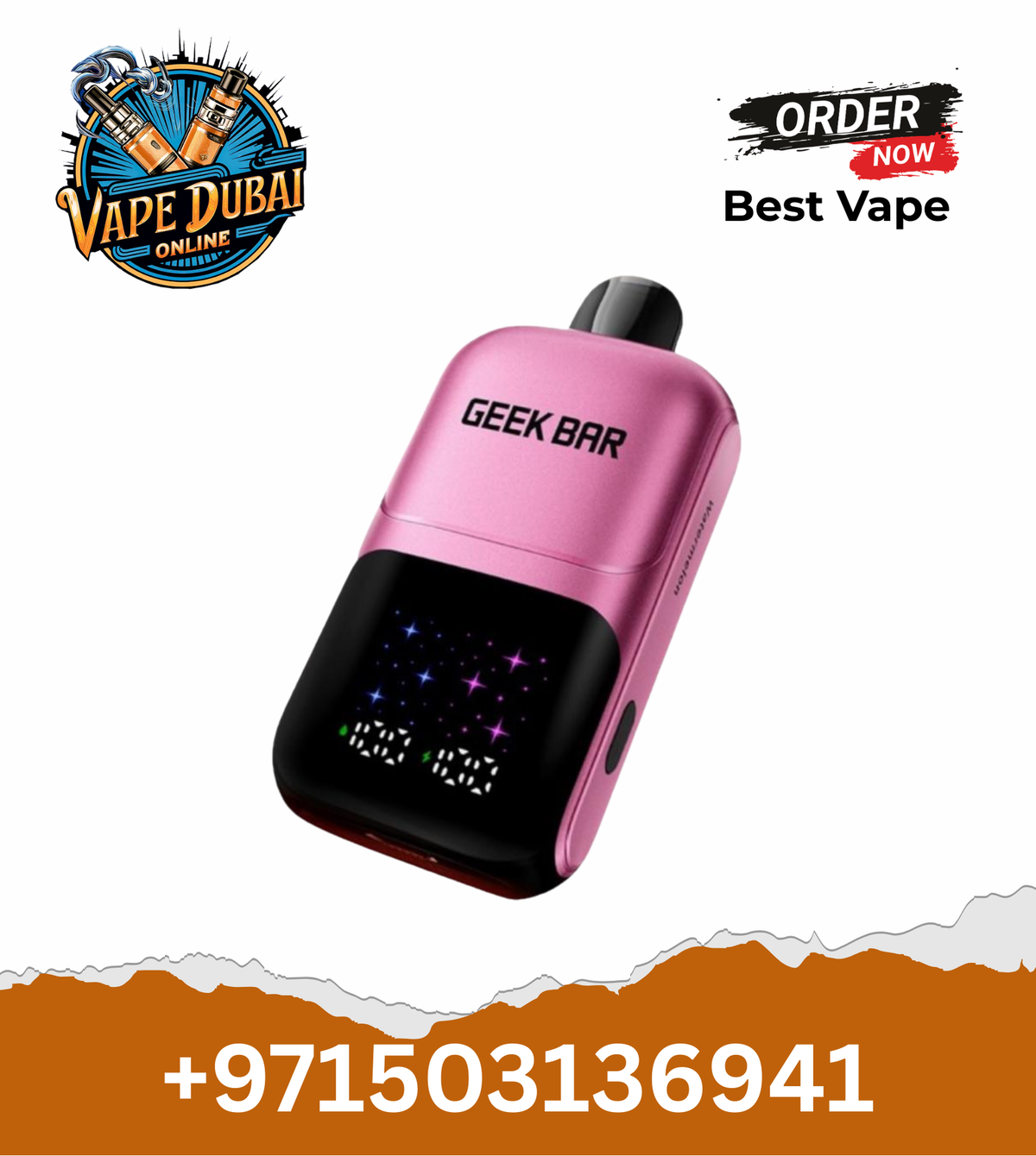 Geek Bar 2GO 50K Dual Flavor Rechargeable Disposable Vape UAE