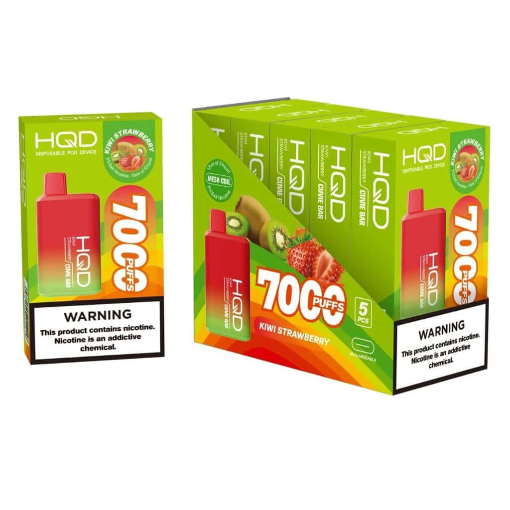 HQD Cuvie Bar 7000 Puffs Disposable Vape with USB-C in Dubai, UAE