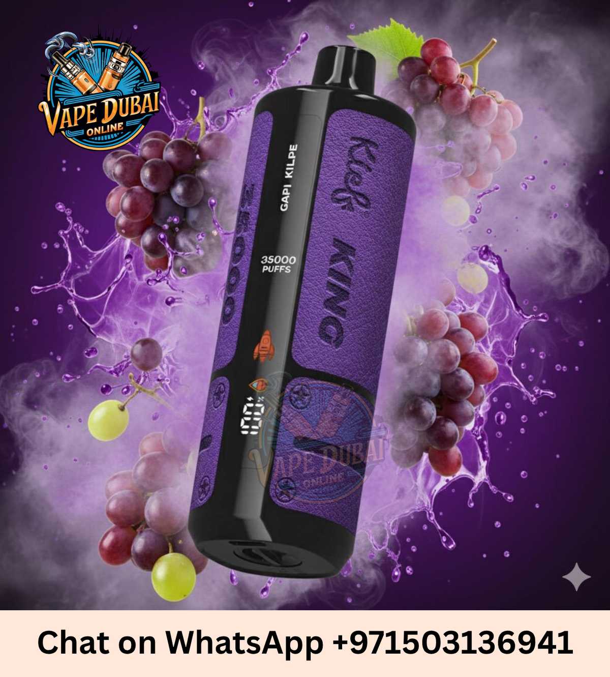Buy KIEF King Rechargeable Disposable Vape 35000 Puffs in UAE