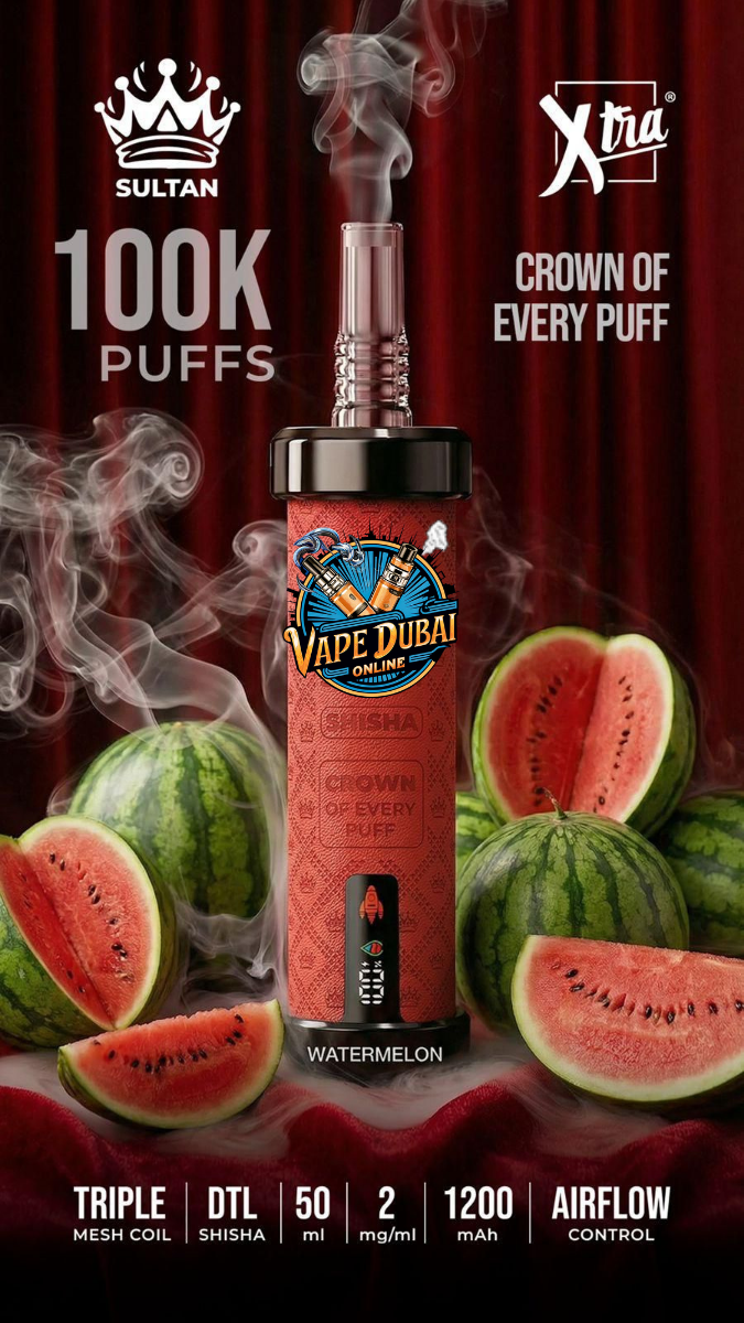 SULTAN Shisha 100K Xtra | 100,000 Puffs | 2mg Vape Dubai