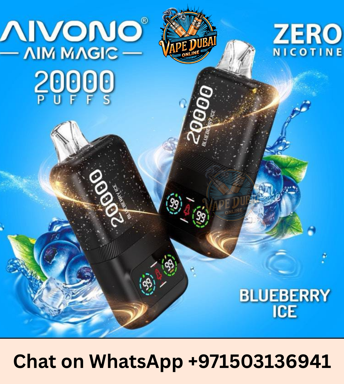 Aivono Aim Magic Zero 20000 Puffs Vape 0% Nicotine – Dubai UAE