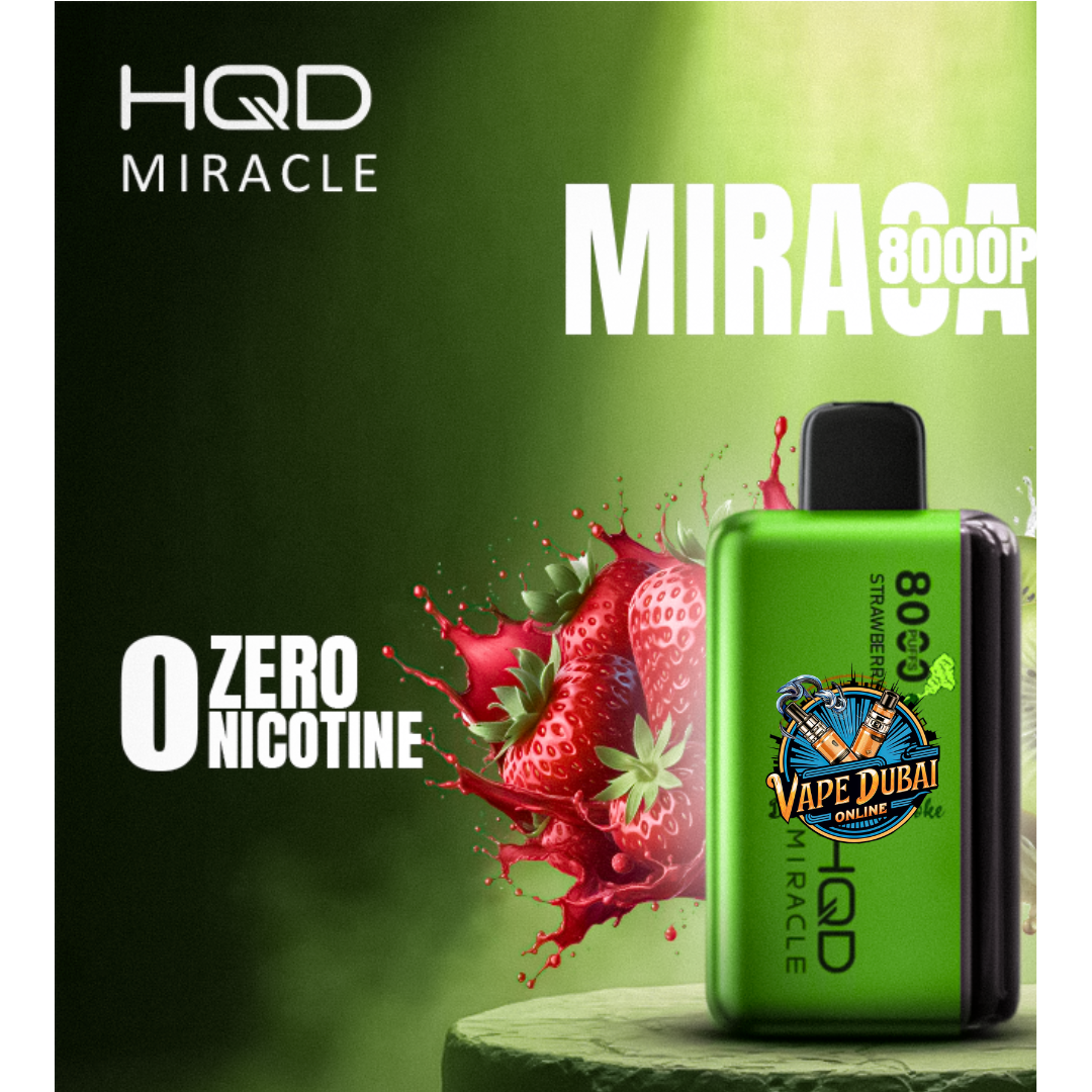 HQD Miracle 8000 Puffs | 0% Nicotine Vape | Dubai & UAE