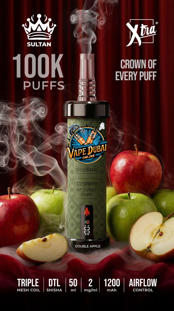 SULTAN Shisha 100K Xtra | 100,000 Puffs | 2mg Vape Dubai