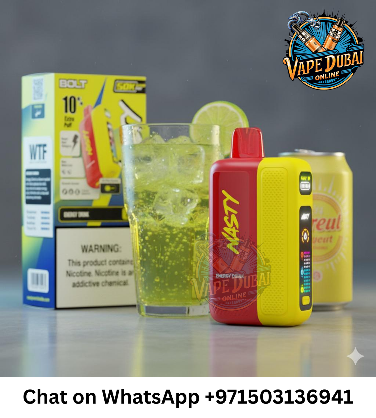 Nasty Bolt Hyperbeast 50k Puffs Disposable Vape – Buy Online in Dubai UAE