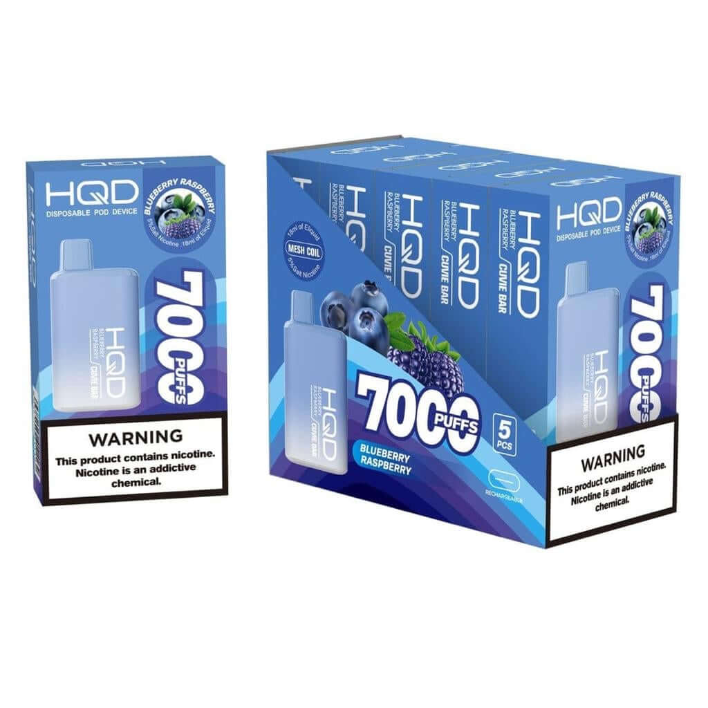 HQD Cuvie Bar 7000 Puffs Disposable Vape with USB-C in Dubai, UAE