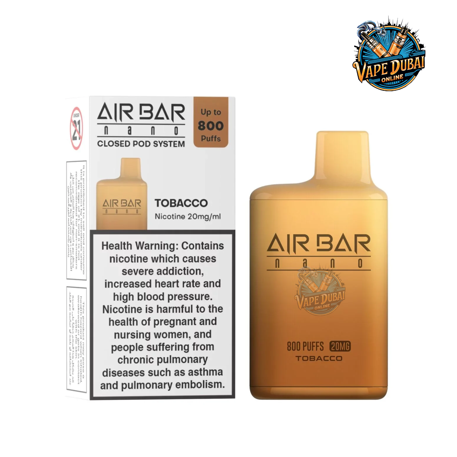 Airbar 800 Puffs Disposable Vape UAE | Buy Online Dubai