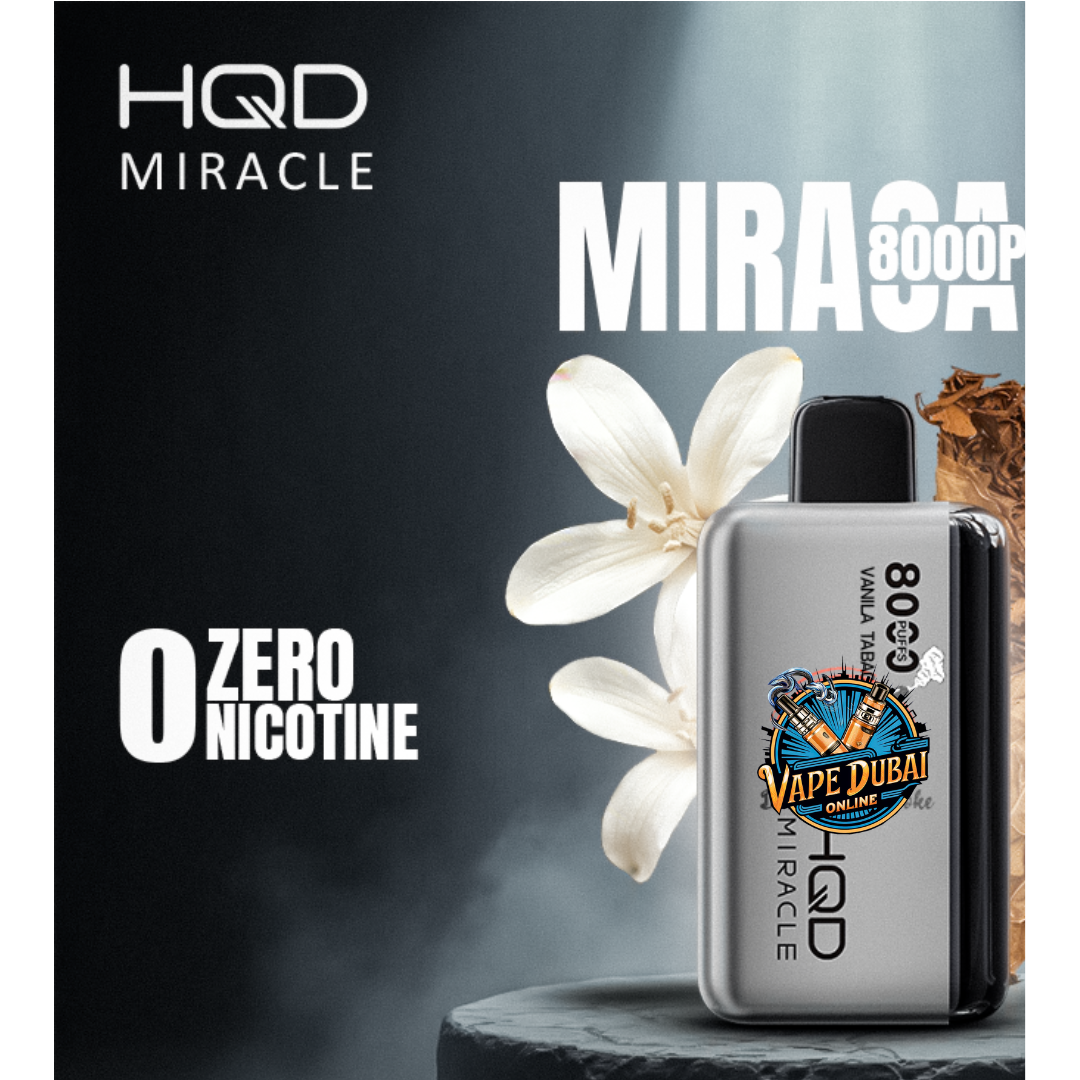 HQD Miracle 8000 Puffs | 0% Nicotine Vape | Dubai & UAE