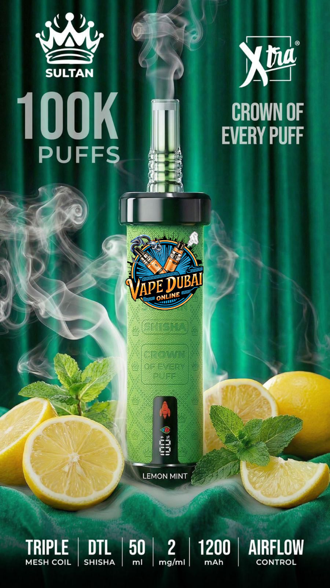 SULTAN Shisha 100K Xtra | 100,000 Puffs | 2mg Vape Dubai