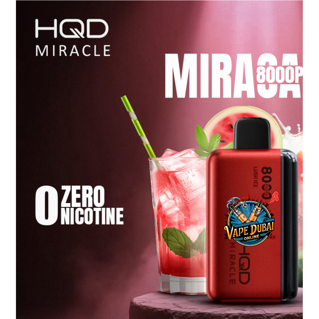 HQD Miracle 8000 Puffs | 0% Nicotine Vape | Dubai & UAE