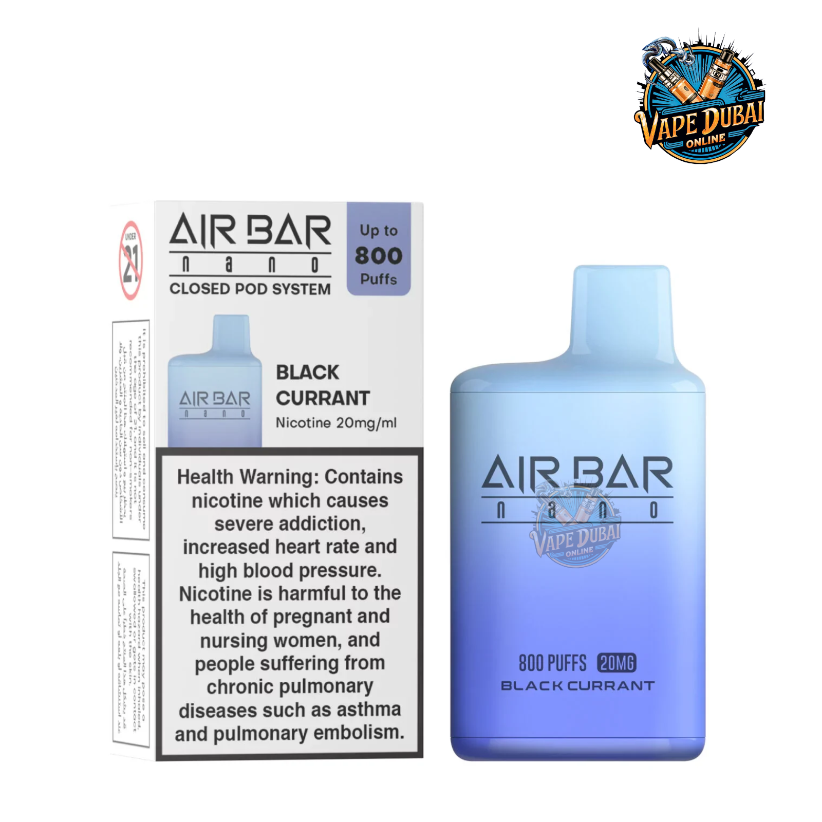 Airbar 800 Puffs Disposable Vape UAE | Buy Online Dubai
