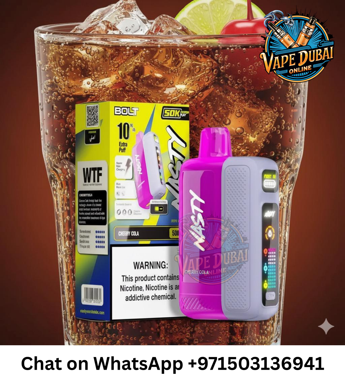Nasty Bolt Hyperbeast 50k Puffs Disposable Vape – Buy Online in Dubai UAE