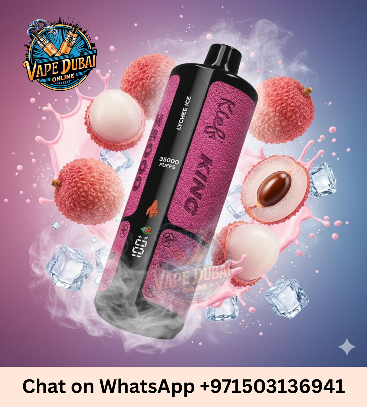 Buy KIEF King Rechargeable Disposable Vape 35000 Puffs in UAE