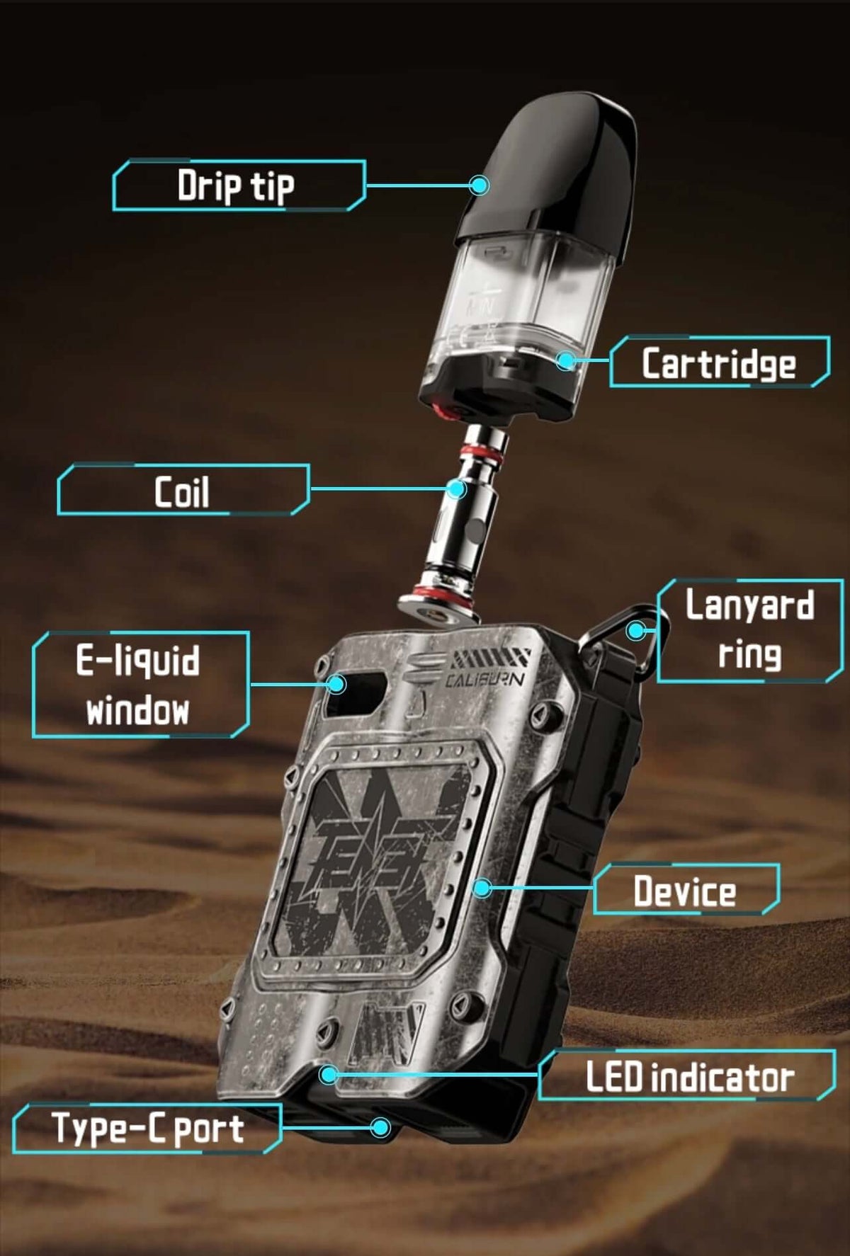 Uwell Caliburn Tenet Koko Vape Kit – New Model in Dubai UAE
