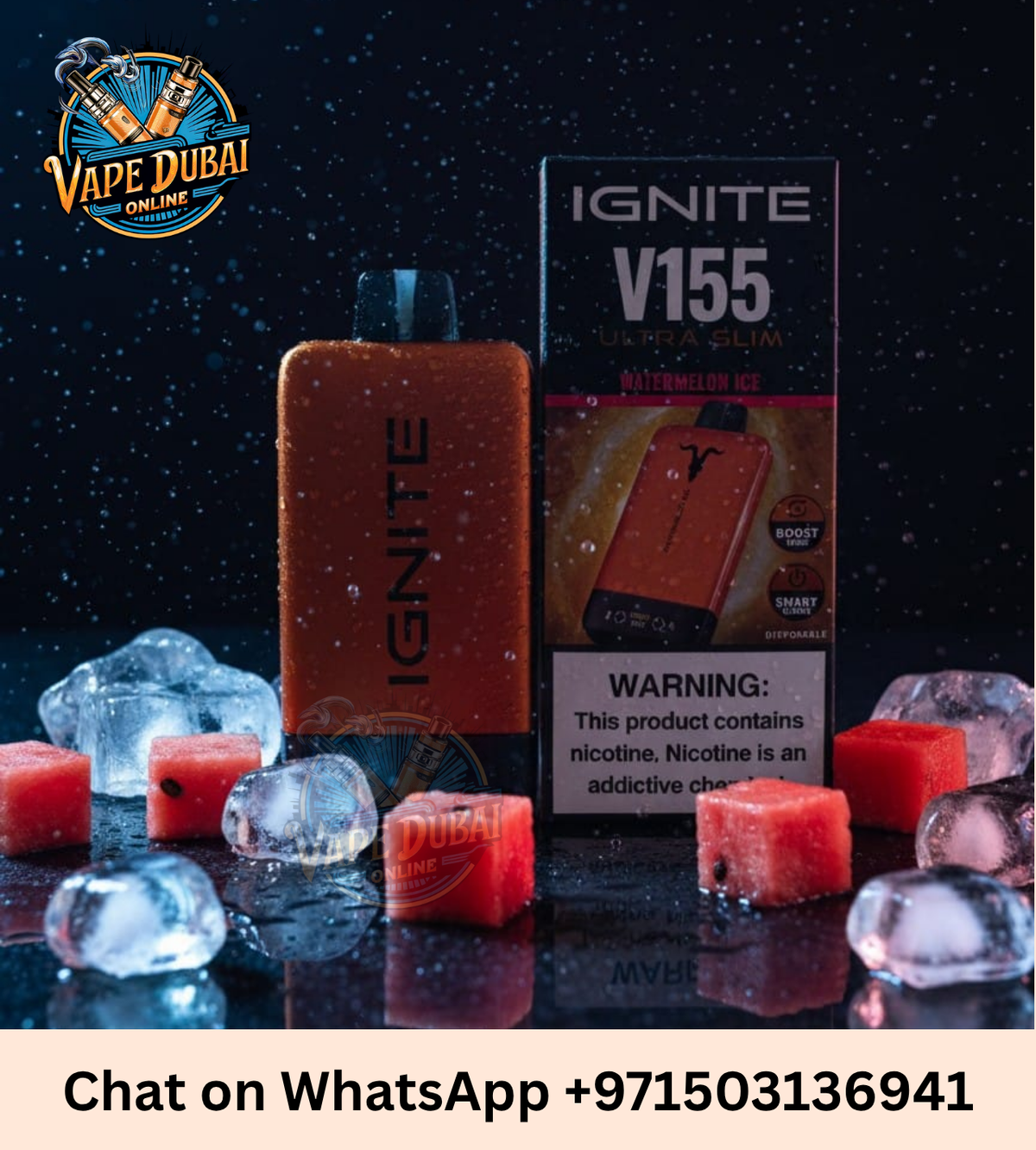 IGNITE V155 Rechargeable Disposable Vape – 15,500 Puffs – Vape Dubai Online