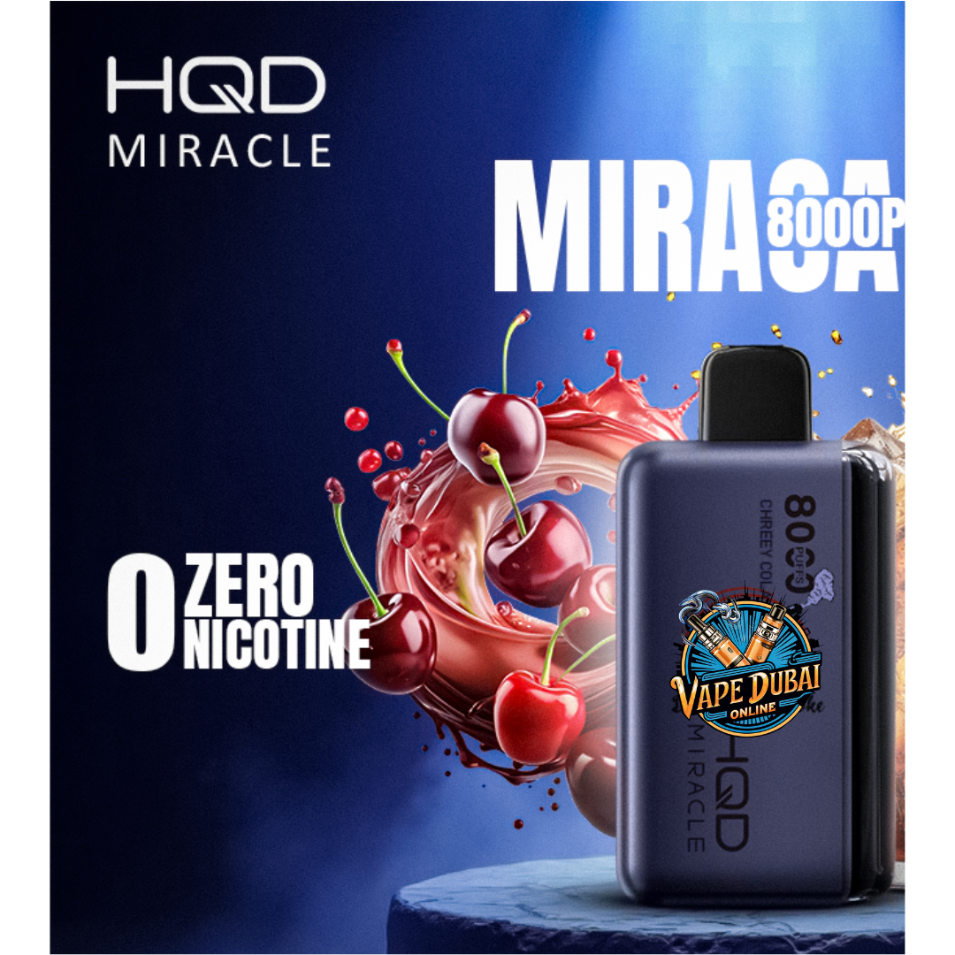 HQD Miracle 8000 Puffs | 0% Nicotine Vape | Dubai & UAE