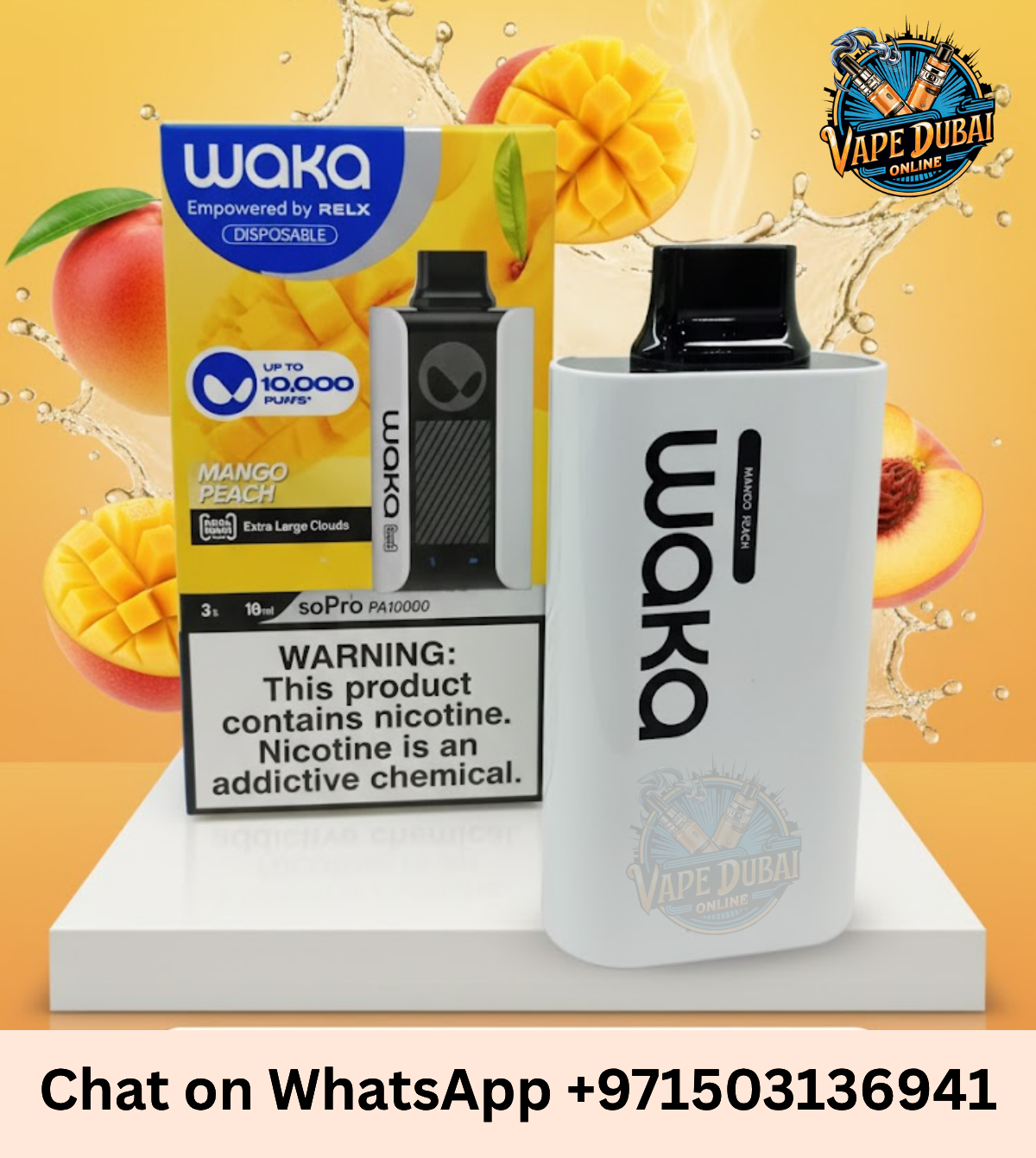 Waka SoPro PA10000 Disposable Vape 10K Puffs 3% & 5% Dubai UAE