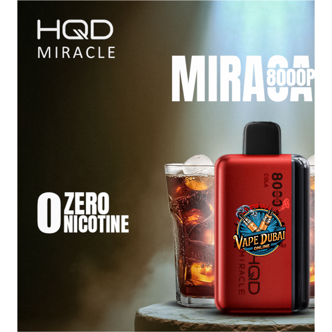 HQD Miracle 8000 Puffs | 0% Nicotine Vape | Dubai & UAE
