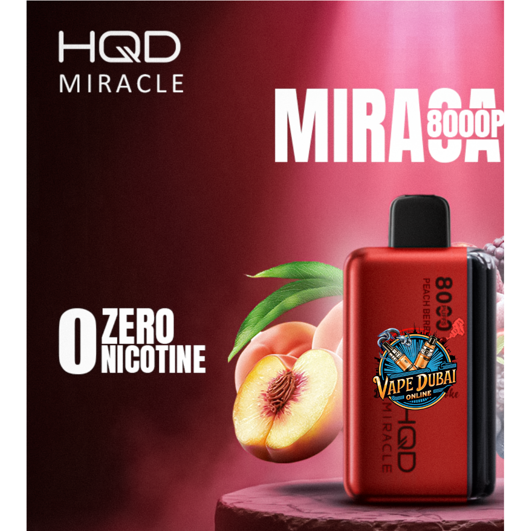 HQD Miracle 8000 Puffs | 0% Nicotine Vape | Dubai & UAE