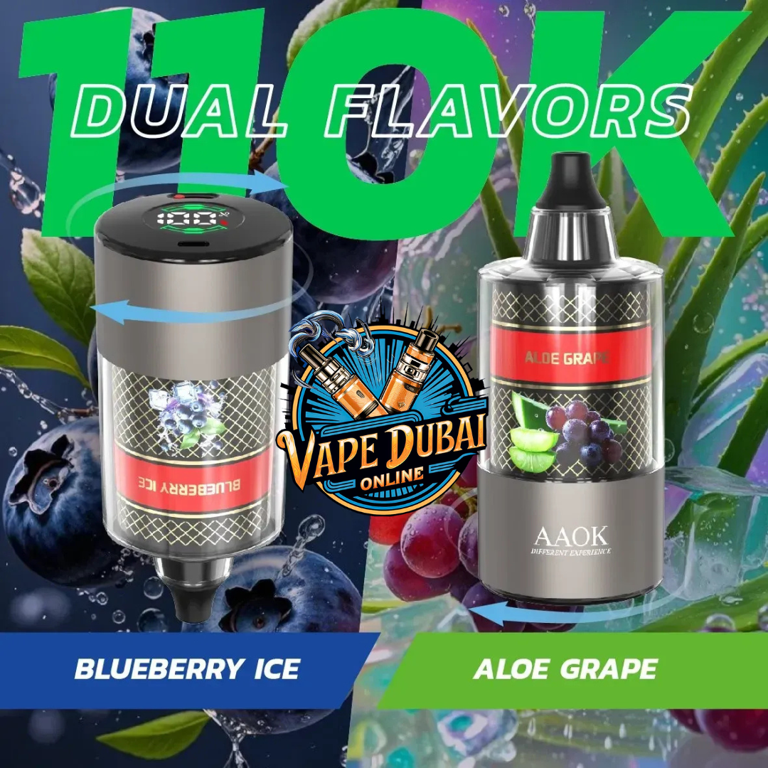 AAOK 110K Puffs Double Flavor E-Shisha  Buy in Dubai UAE
