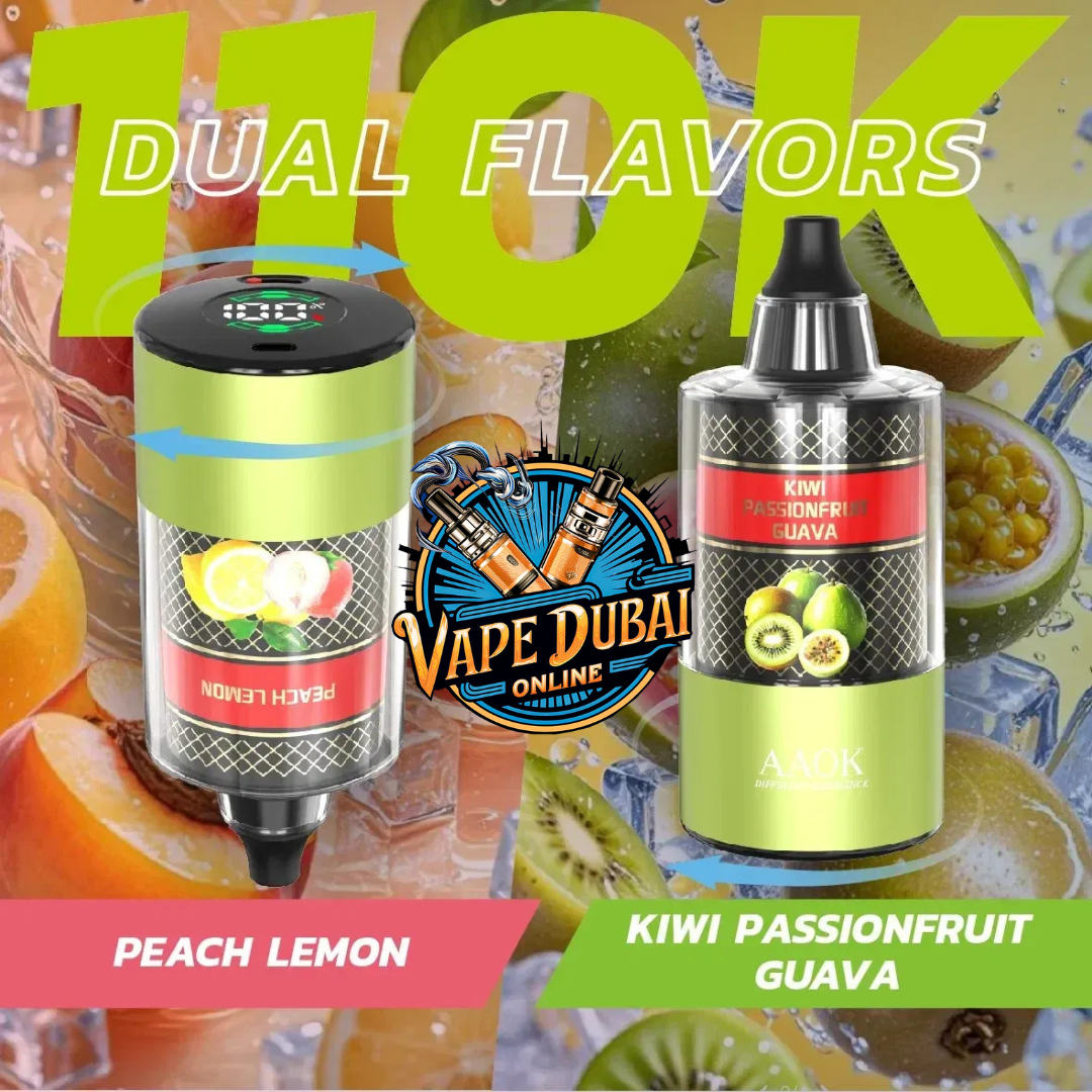 AAOK 110K Puffs Double Flavor E-Shisha  Buy in Dubai UAE
