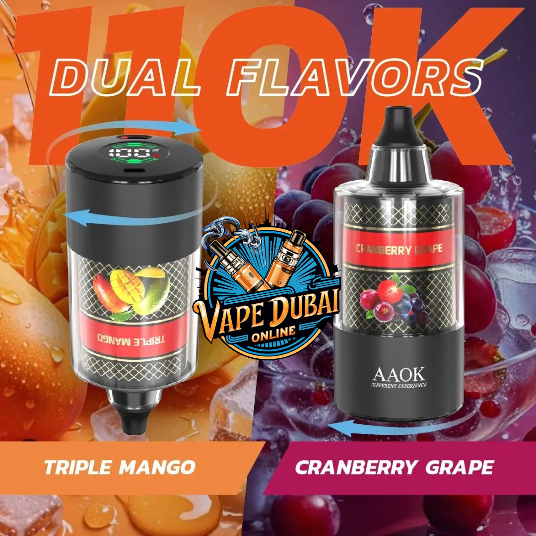AAOK 110K Puffs Double Flavor E-Shisha  Buy in Dubai UAE