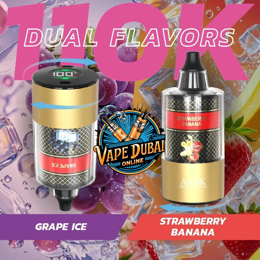 AAOK 110K Puffs Double Flavor E-Shisha  Buy in Dubai UAE