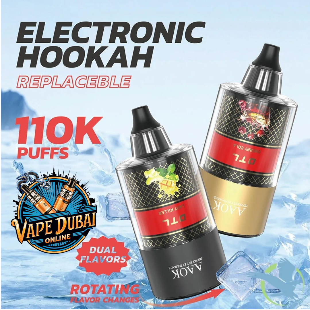 AAOK 110K Puffs Double Flavor E-Shisha  Buy in Dubai UAE