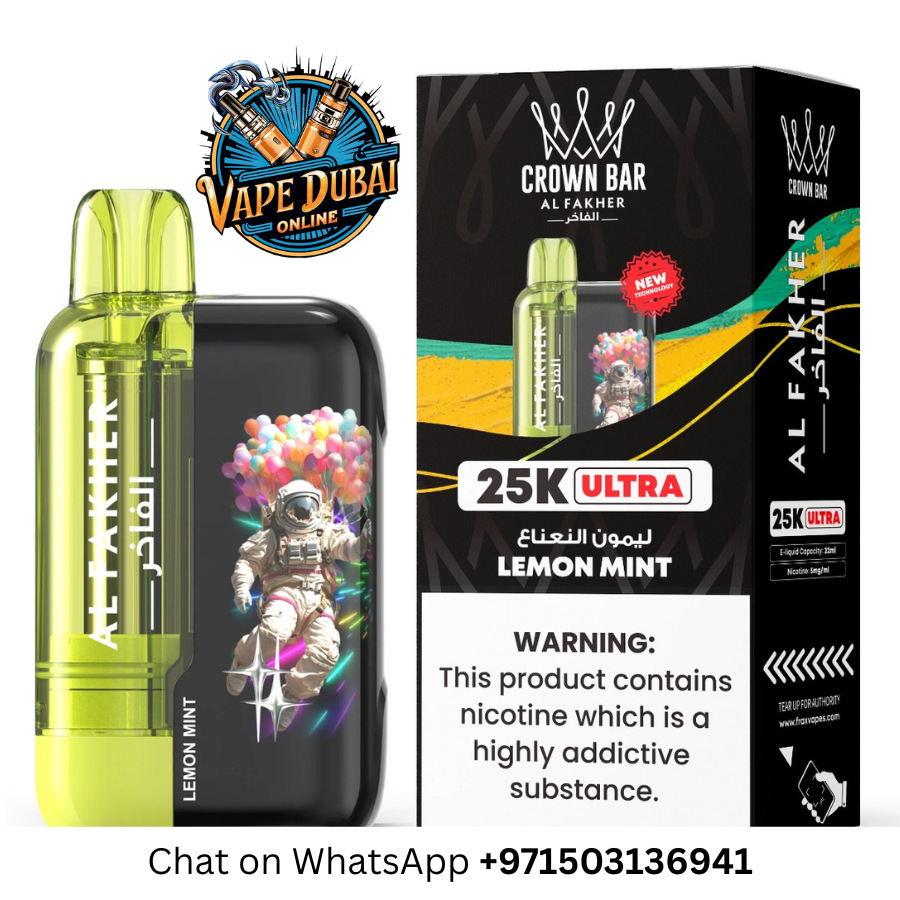 Al Fakher Crown Bar Ultra 25000 Puffs Disposable Vape – Dubai UAE