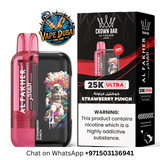 Al Fakher Crown Bar Ultra 25000 Puffs Disposable Vape – Dubai UAE