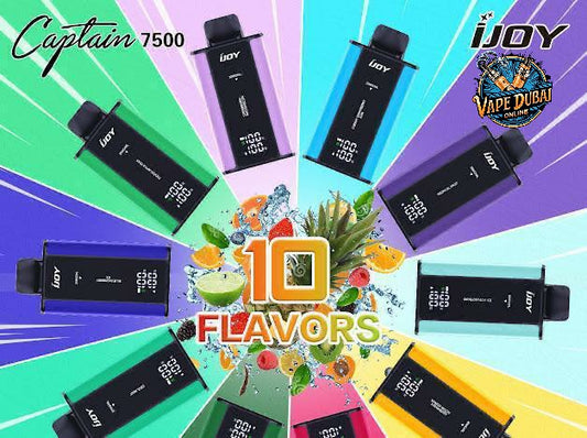iJOY Captain 7500 Puffs Disposable Vape – Premium | Dubai Vaping