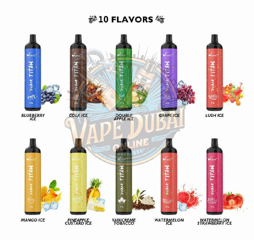 VABAR TITAN 5000 Puffs Disposable Vape – Best Price in Dubai UAE