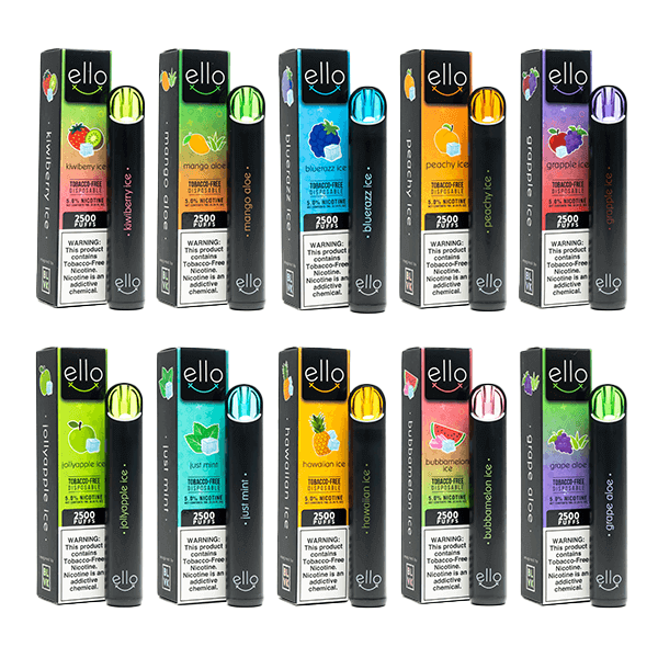 BLVK Ello 2500 Puffs Disposable Vape – 5% Salt Nic in Dubai