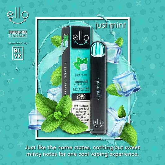 BLVK Ello 2500 Puffs Disposable Vape – 5% Salt Nic in Dubai