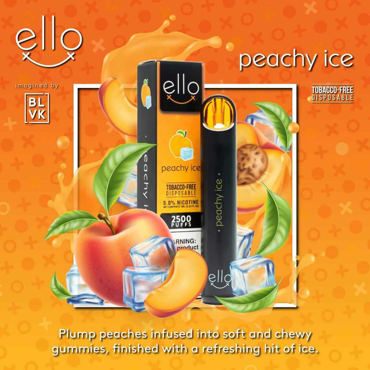 BLVK Ello 2500 Puffs Disposable Vape – 5% Salt Nic in Dubai
