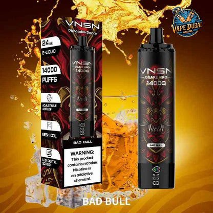 VNSN Quake Pro 14000 Puffs Disposable Vape – Rechargeable in Dubai