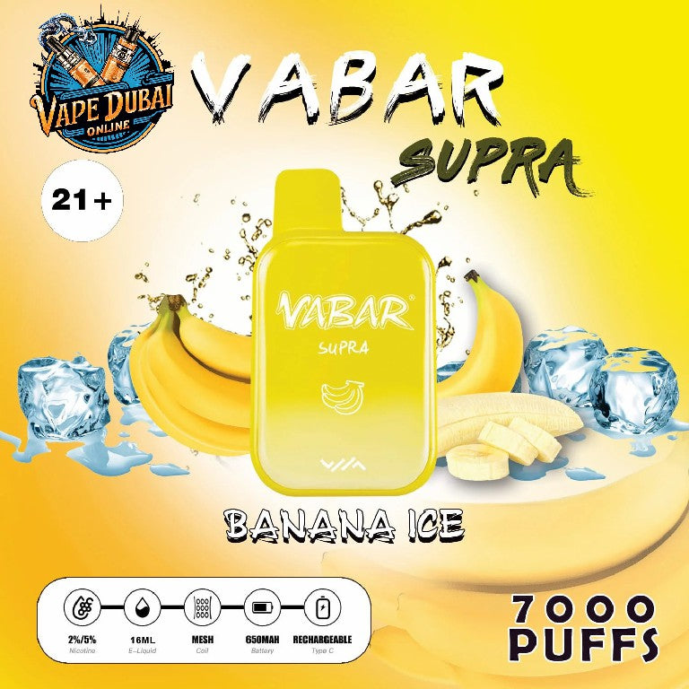 Vabar Supra 7000 Puffs Disposable Vape – Best Price in Dubai