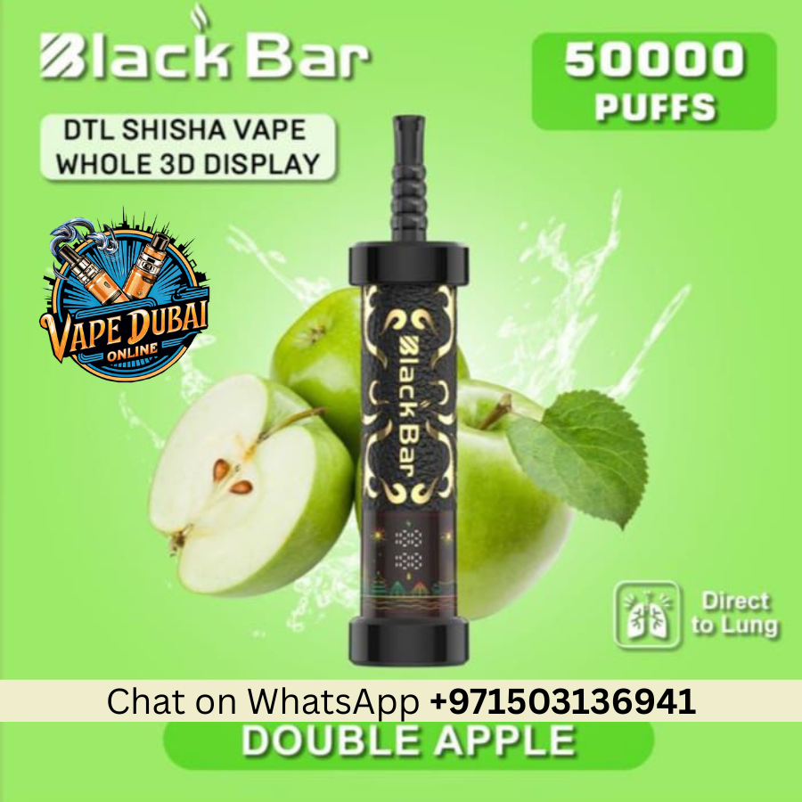 Black Bar 50000 Puffs Vape – DTL Shisha with 3D Display in Dubai