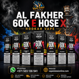 Al Fakher 60K Puffs E-Hose X Hookah Vape | Buy in Dubai UAE