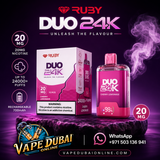 RUBY Duo 24K Puffs Disposable Vape (20mg) | Dubai UAE