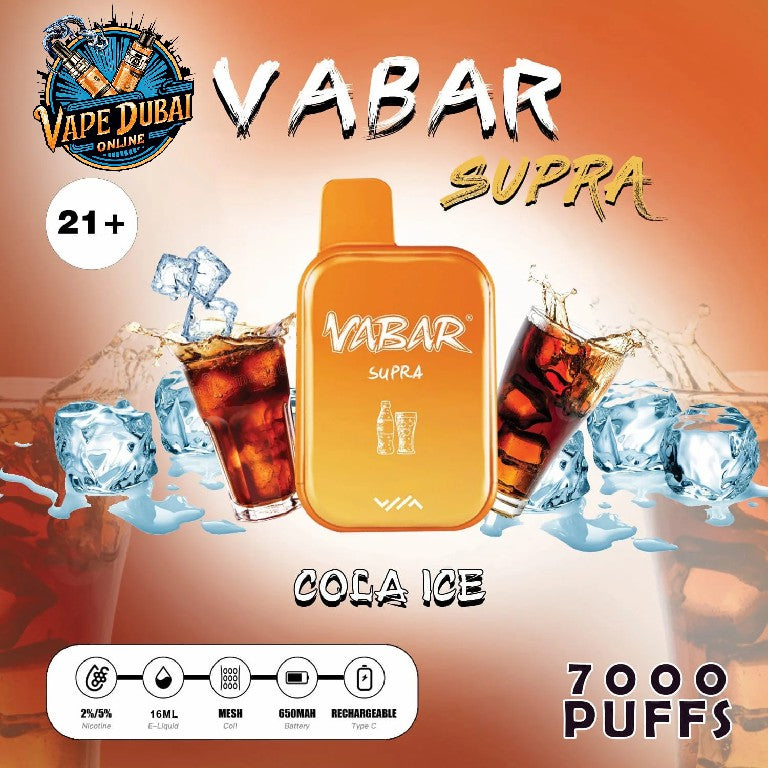 Vabar Supra 7000 Puffs Disposable Vape – Best Price in Dubai