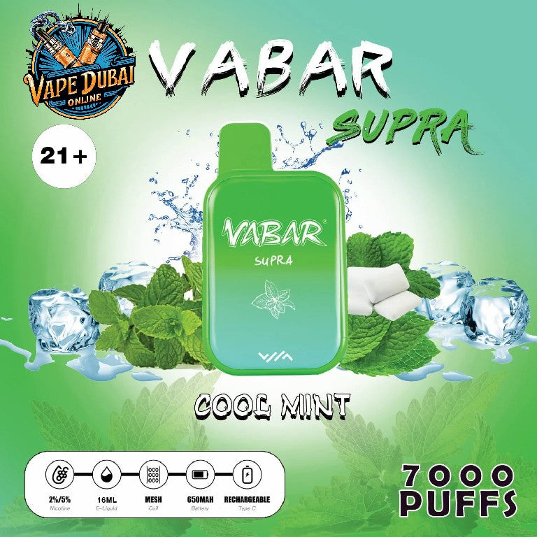 Vabar Supra 7000 Puffs Disposable Vape – Best Price in Dubai