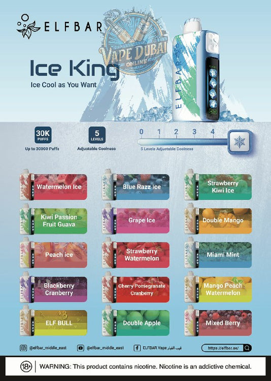 ELFBAR Ice King 30000 Puffs Disposable Vape in Dubai