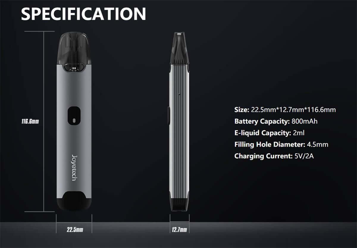 Joyetech Evio C Pod System Kit – Portable Vape with Adjustable Airflow UAE