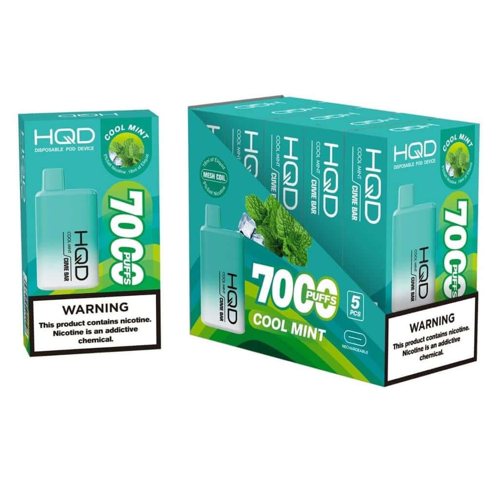 HQD Cuvie Bar 7000 Puffs Disposable Vape with USB-C in Dubai, UAE