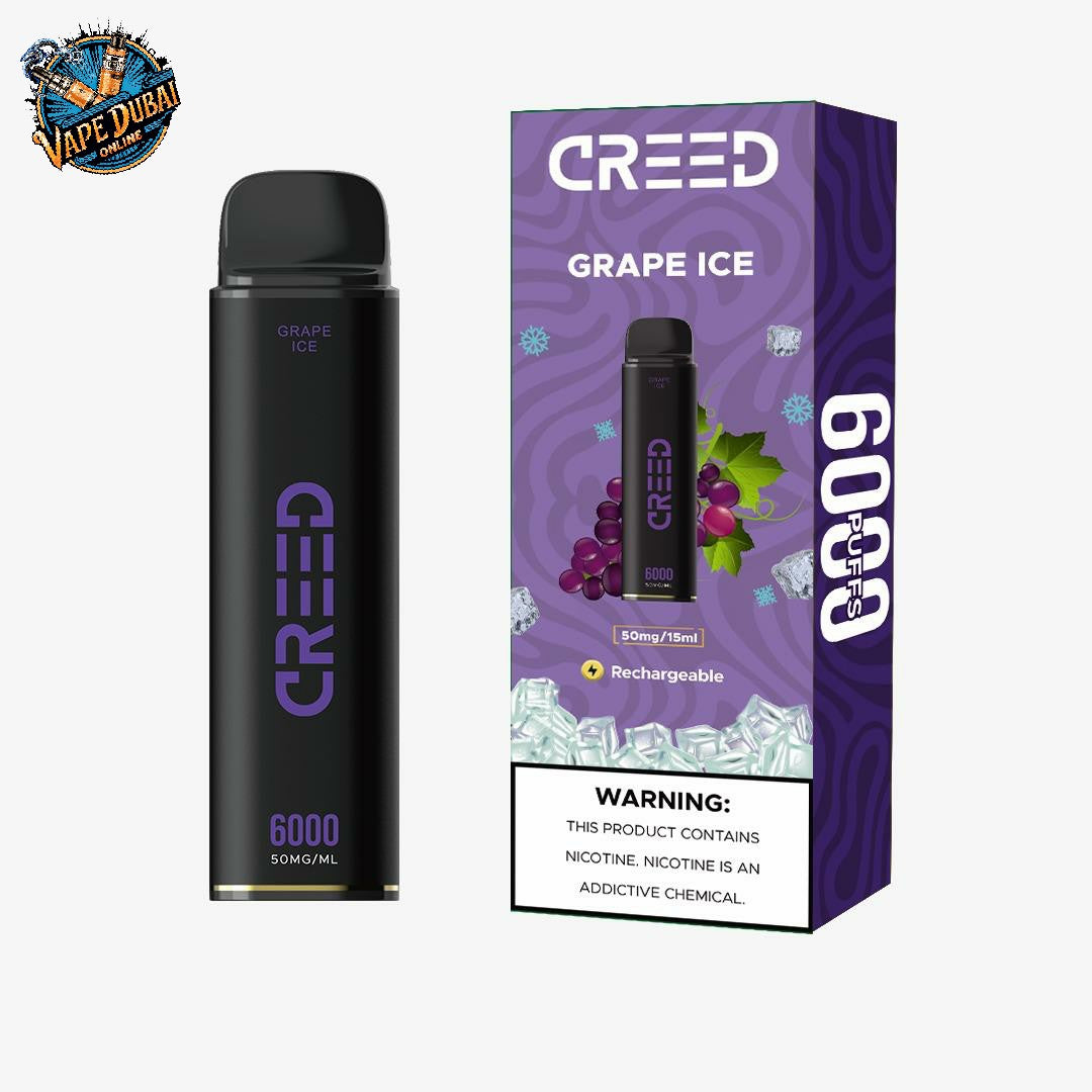 Creed 6000 Puffs Disposable Vape UAE | Dual Mesh Coil & Rich Flavors