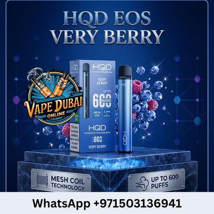 HQD EOS 600 Puffs Disposable Vape (2%)  Buy in Dubai UAE