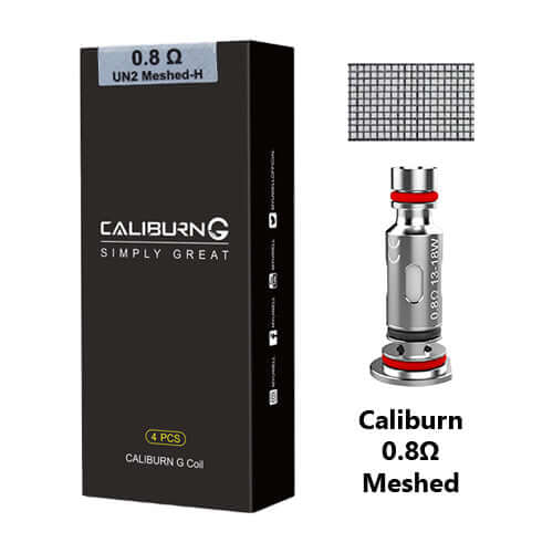 Uwell Caliburn G & G2 Coils 0.8Ω/1.0Ω/1.2Ω 4pcs Pack Now in UAE