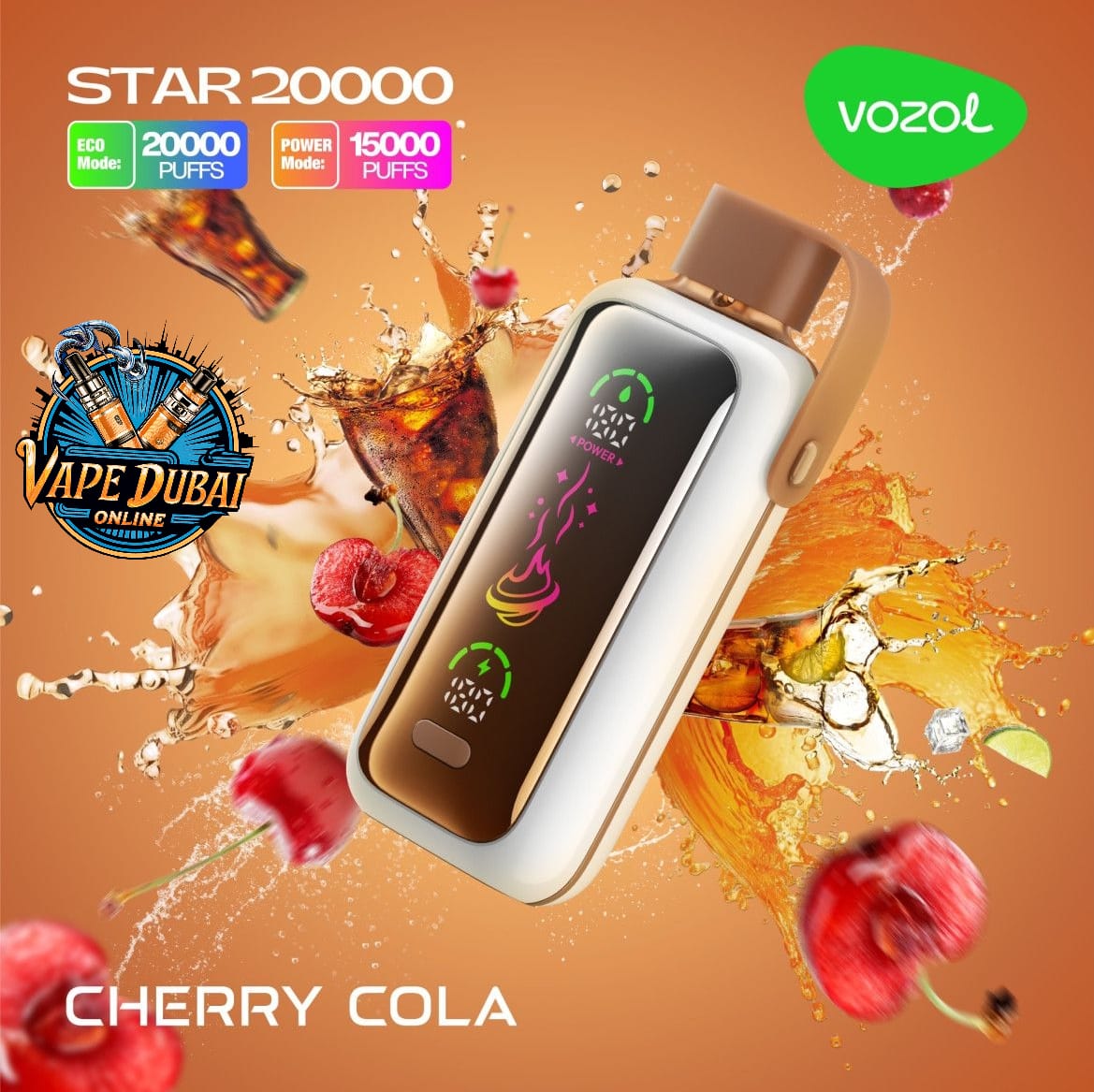 Vozol Star 20000 Puffs Disposable Vape with Color Screen Dubai UAE